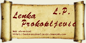 Lenka Prokopljević vizit kartica